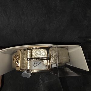 Gold Michael Kors Gold Metalic Women's Belt